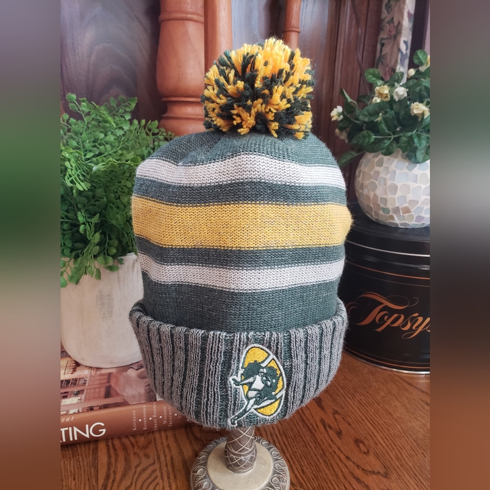 Vtg Collection Packers Pom Beanie Jersey Aaron Rodgers Brett Favre Brewers 90s